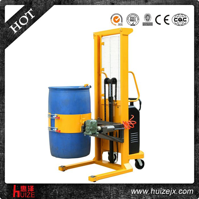 半電動多功能油桶車（單門架，夾塑桶）